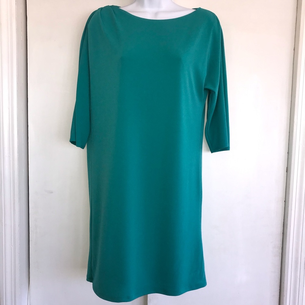 ANN TAYLOR XS Jade Green Mini Shift Dress